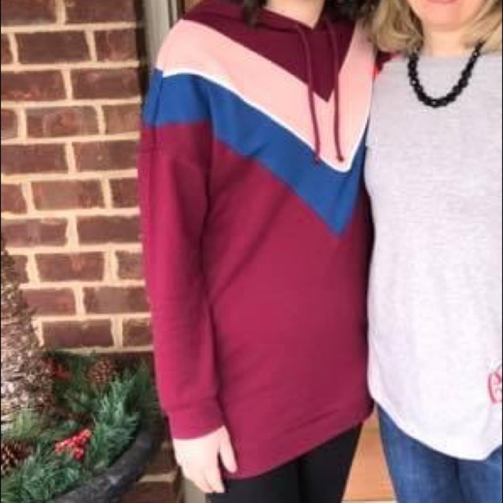 Maroon red sweatshirt